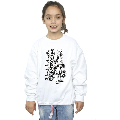 Vêtements Fille Sweats Disney Japanese Stormtrooper Blanc