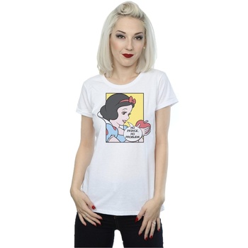 Vêtements Femme T-shirts manches longues Disney Snow White Pop Art Blanc
