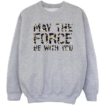 Vêtements Fille Sweats Disney May The Force Infill Gris