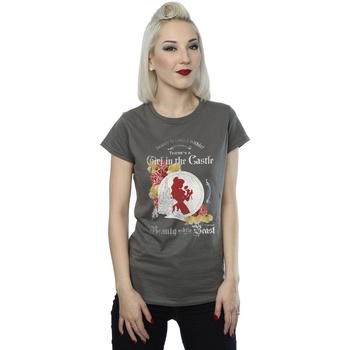 Vêtements Femme T-shirts manches longues Disney Beauty And The Beast Girl in The Castle Multicolore