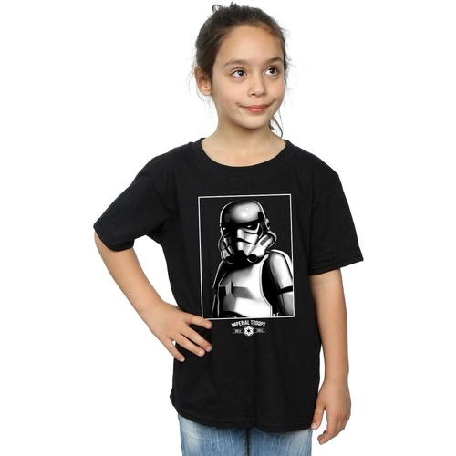 Vêtements Fille T-shirts manches longues Disney Imperial Troops Noir