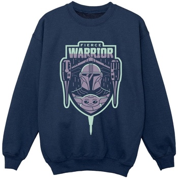 Vêtements Garçon Sweats Disney big swoosh-print hoodie Warrior Patch Bleu