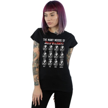Vêtements Femme T-shirts manches longues Friday 13Th The Many Moods Of Jason Voorhees Noir