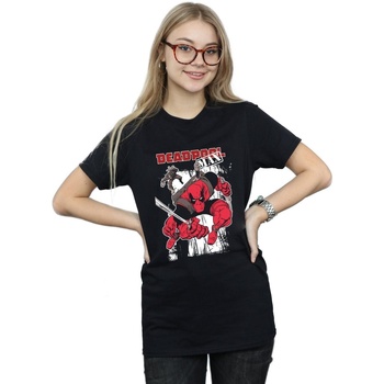 Vêtements Femme T-shirts manches longues Marvel Deadpool Max Noir