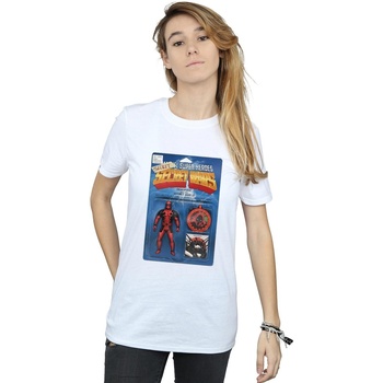 Vêtements Femme T-shirts manches longues Marvel Deadpool Secret Wars Action Figure Blanc