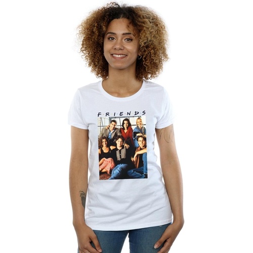Vêtements Femme T-shirts manches longues Friends Group Photo Window Blanc