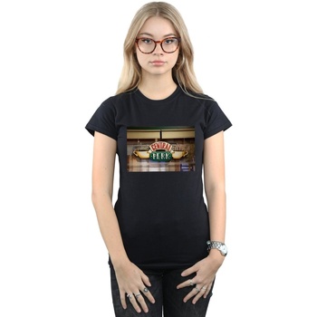 Vêtements Femme T-shirts manches longues Friends Central Perk Photo Noir