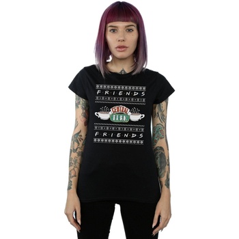 Vêtements Femme T-shirts manches longues Friends Fair Isle Central Perk Noir