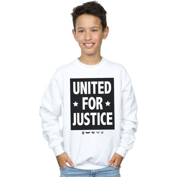 Vêtements Garçon Sweats Dc Comics Justice League United For Justice Blanc