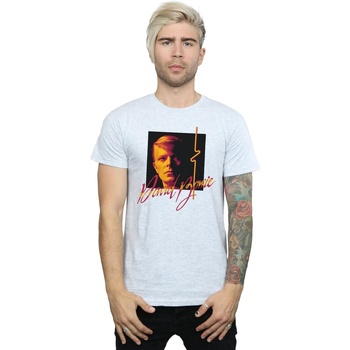 Vêtements Homme T-shirts manches longues David Bowie Photo Angle 90s Gris