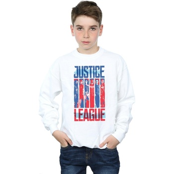 Vêtements Garçon Sweats Dc Comics Justice League Movie Team Flag Blanc