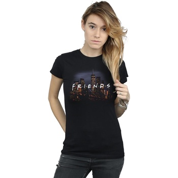 Vêtements Femme T-shirts manches longues Friends Logo Skyline Noir