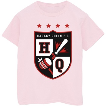 Vêtements Garçon T-shirts manches courtes Justice League Harley Quinn FC Pocket Rouge