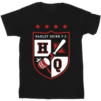 Vêtements Garçon T-shirts manches courtes Justice League Harley Quinn FC Pocket Noir