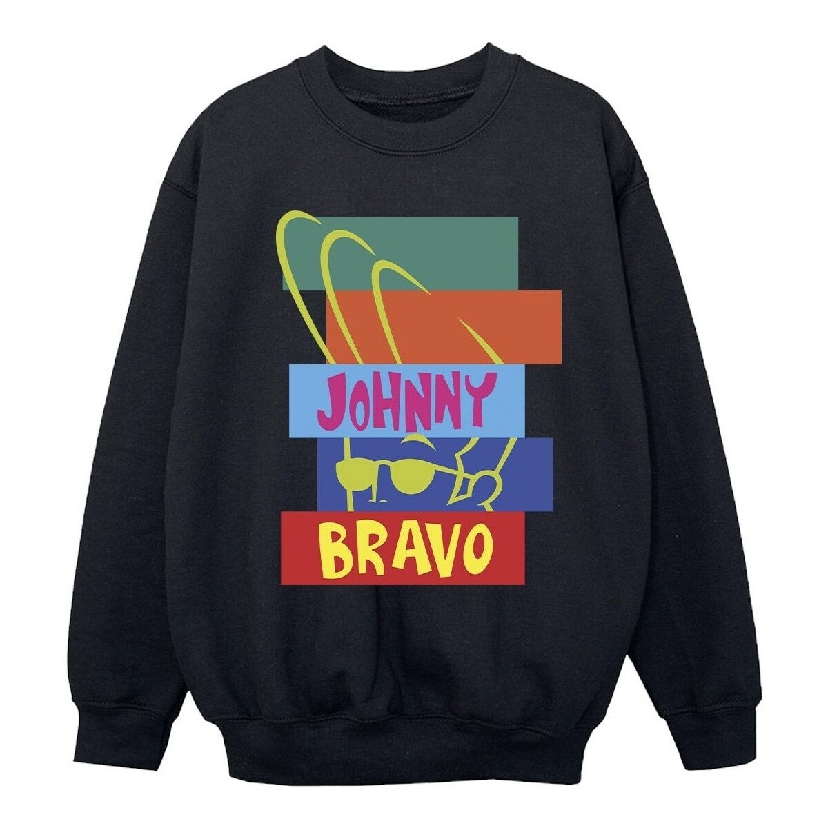 Vêtements Fille Sweats Johnny Bravo Rectangle Pop Art Noir