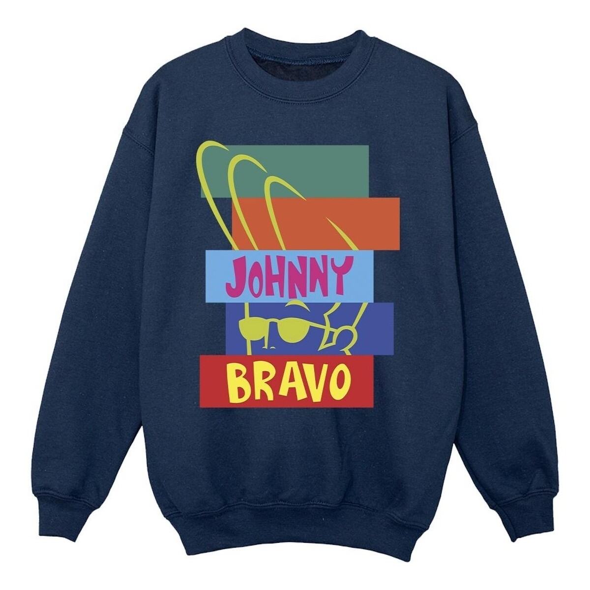 Vêtements Fille Sweats Johnny Bravo Rectangle Pop Art Bleu