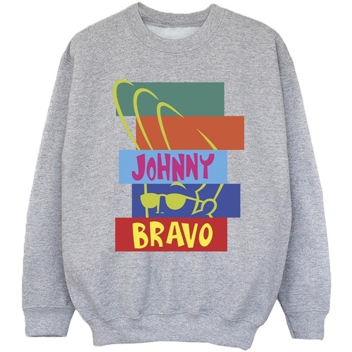 Vêtements Fille Sweats Johnny Bravo Rectangle Pop Art Gris