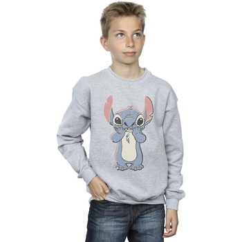Vêtements Garçon Sweats Disney Lilo And Stitch Big Print Gris