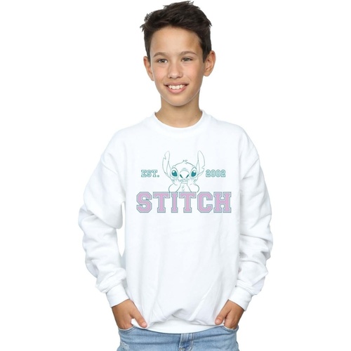 Vêtements Garçon Sweats Disney Lilo And Stitch Collegial Pastel Blanc