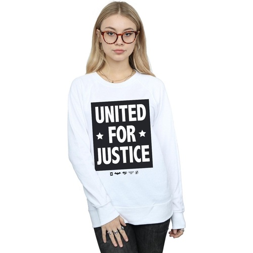Vêtements Femme Sweats Dc Comics Justice League United For Justice Blanc