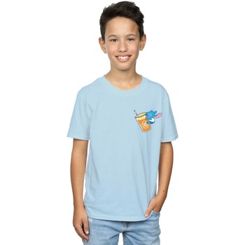 Vêtements Garçon T-shirts manches courtes Disney Lilo And Stitch Drink Bleu
