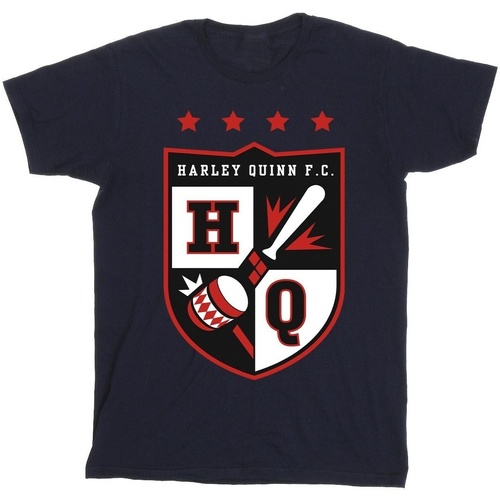 Vêtements Fille T-shirts manches longues Justice League Harley Quinn FC Pocket Bleu