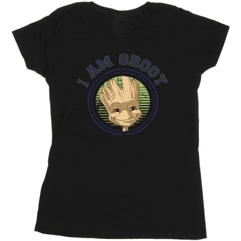 Vêtements Femme T-shirts manches longues Guardians Of The Galaxy Groot Varsity Noir