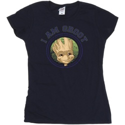 Vêtements Femme T-shirts manches longues Guardians Of The Galaxy Groot Varsity Bleu