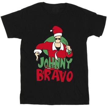 Vêtements Fille T-shirts manches longues Johnny Bravo Johnny Christmas Noir