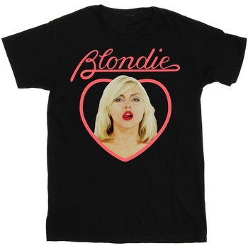  t-shirt blondie  heart face 