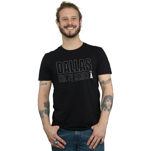 Vêtements Homme T-shirts manches longues Dallas TV Series Logo Noir