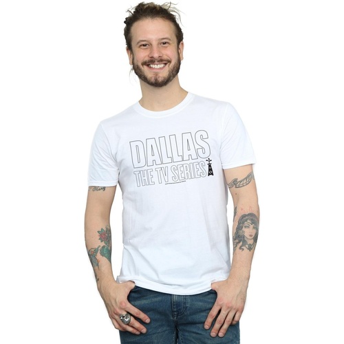 Vêtements Homme T-shirts manches longues Dallas TV Series Logo Blanc
