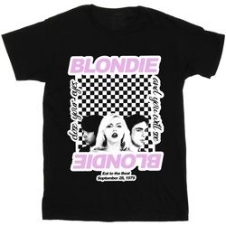 Vêtements Femme T-shirts manches longues Blondie Checked Eat To The Beat Noir