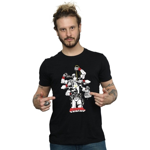 Vêtements Homme T-shirts manches longues Marvel Deadpool Multitasking Noir