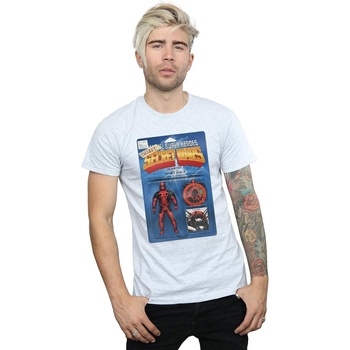 Vêtements Homme T-shirts manches longues Marvel Deadpool Secret Wars Action Figure Gris