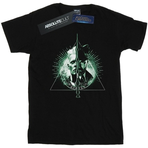 Vêtements Femme T-shirts manches longues Fantastic Beasts Dumbledore Vs Grindelwald Noir