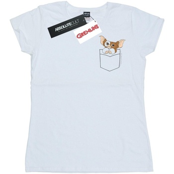 Vêtements Femme T-shirts manches longues Gremlins Gizmo Faux Pocket Blanc