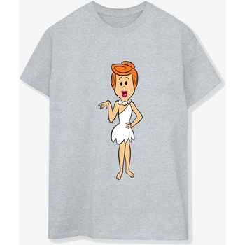 Vêtements Femme T-shirts manches longues The Flintstones Wilma Flintstone Classic Pose Gris