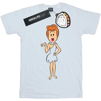 Vêtements Femme T-shirts manches longues The Flintstones Wilma Flintstone Classic Pose Blanc