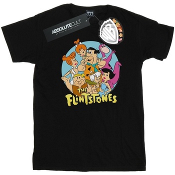 Vêtements Femme T-shirts manches longues The Flintstones Group Circle Noir