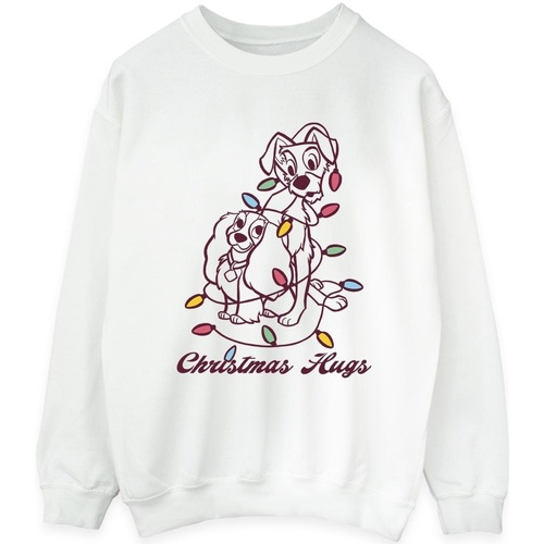 Vêtements Femme Sweats Disney Lady And The Tramp Christmas Hugs Blanc