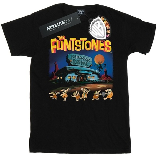 Vêtements Femme T-shirts manches longues The Flintstones Champions Of Bedrock Bowl Noir