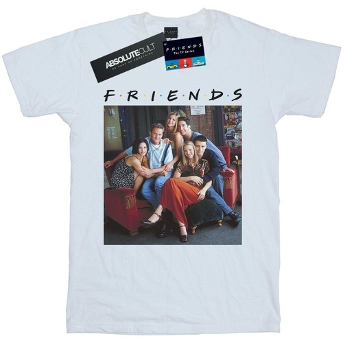 Vêtements Femme T-shirts manches longues Friends Group Photo Couch Blanc