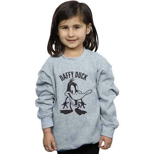 Vêtements Fille Sweats Dessins Animés Daffy Duck Large Head Gris