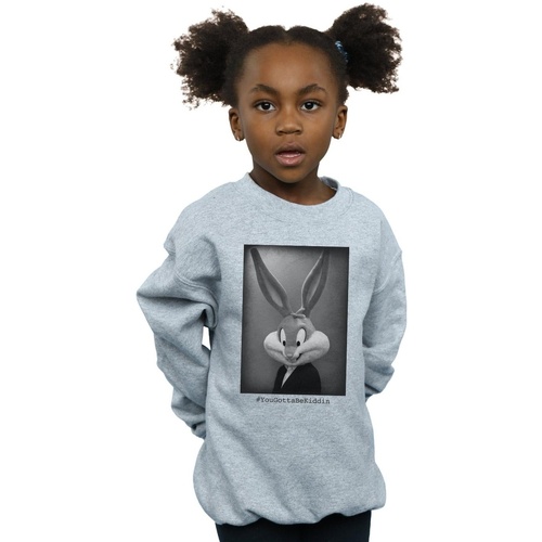 Vêtements Fille Sweats Dessins Animés Bugs Bunny Yougottabekiddin Gris