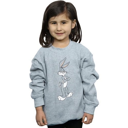 Vêtements Fille Sweats Dessins Animés Bugs Bunny Crossed Arms Gris