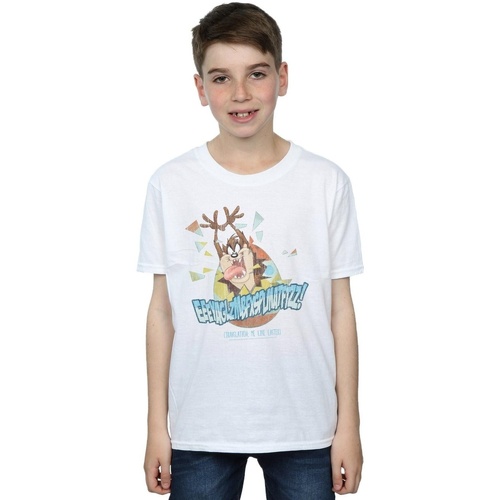 Vêtements Garçon T-shirts manches courtes Dessins Animés Taz Me Like Easter Blanc