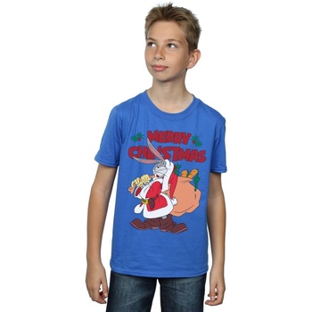 Vêtements Garçon T-shirts & Polos Dessins Animés Santa Bugs Bunny Bleu