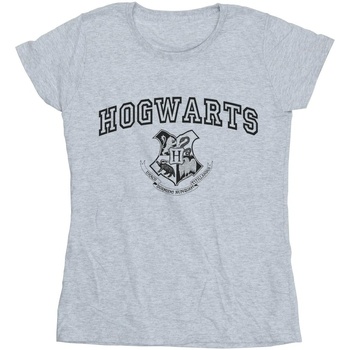 Vêtements Femme T-shirts manches longues Harry Potter Hogwarts Crest Gris