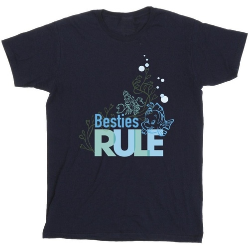 Vêtements Fille T-shirts manches longues Disney The Little Mermaid Besties Bleu